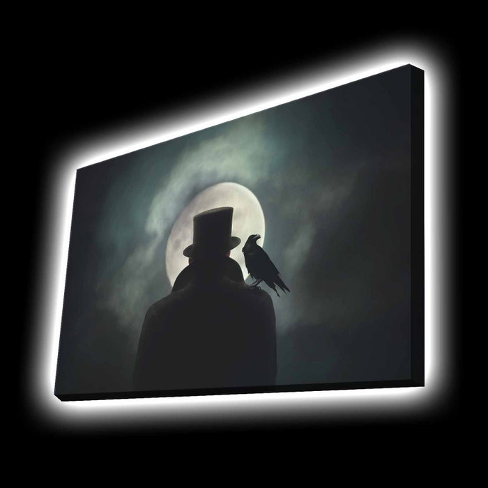 Wallity Lienzo Decorativo Iluminado con LED 45 x 70 cm Multicolor